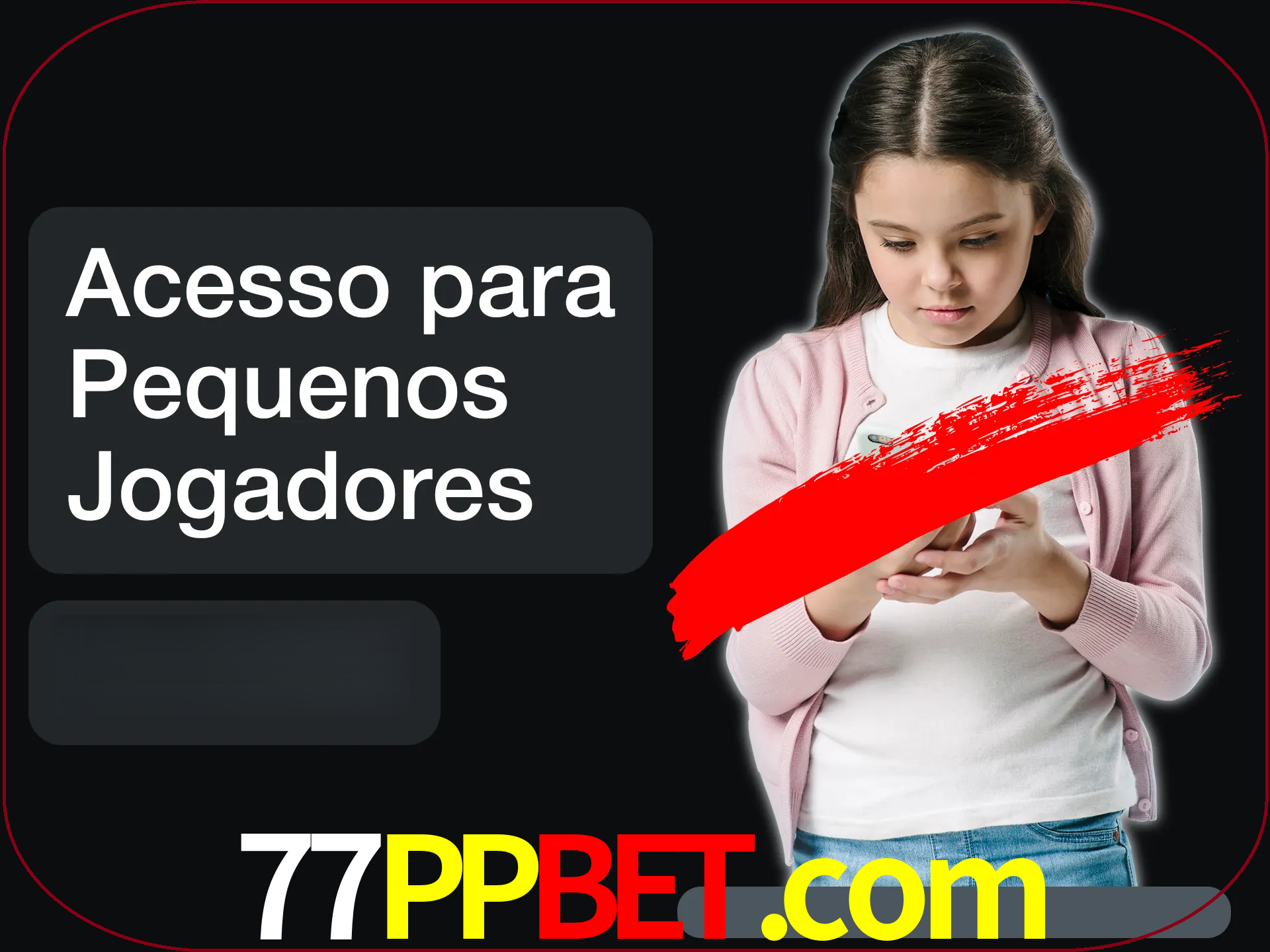 As crianças não podem jogar jogos de cassino.